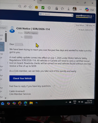 blur email scam April 2026